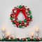 24" Red, Green & Silver Ornament Wreath with Bow by Ashland®